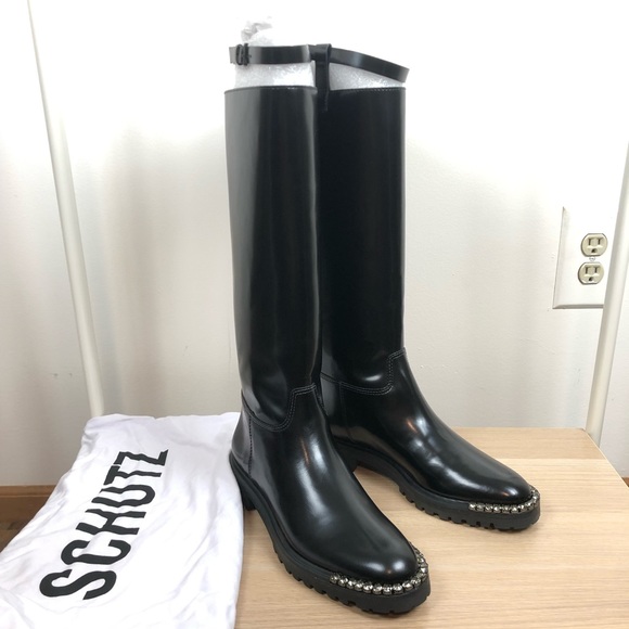 NWT Schutz Cianna Leather Boot Size: 8 - Picture 2 of 16